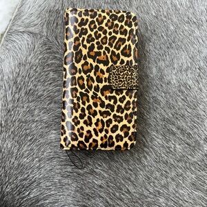Leopard Print Phone Wallet Case